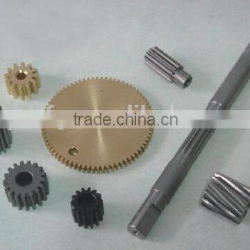 OEM customized gear shaft worm gear machining parts