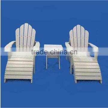 Most popular waterproof WPC garden chair wood plastic composite adirondack chair