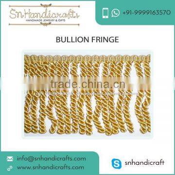 High Quality Rayon Bullion Fringe Drapery Curtain Fringe for Sale