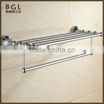 11120 European design zinc alloy chrome bathroom accessory towel shelf