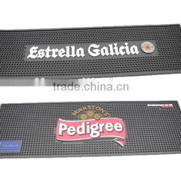 ECO-friendly customized design rubber bar mat, factory bar runner