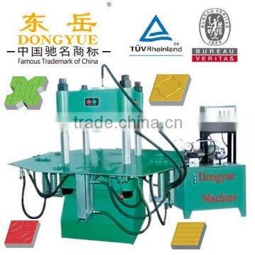 Interlocking brick mold and block machine