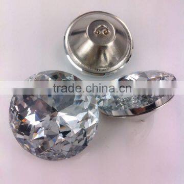 Top selling attractive style red crystal rhinestone button on sale
