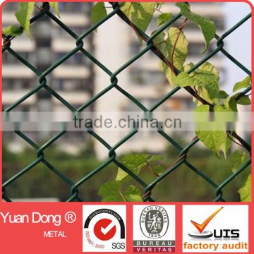 Chain link fence/chain link fencing/chain link mesh/ galvanized & PVC coated chain link fence