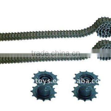 Military tank parts-metal track/driving wheel /idler wheel set for 1/16 M41A3 tank