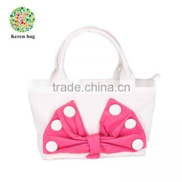 Ladies' fashion PU shopping handbag for girls