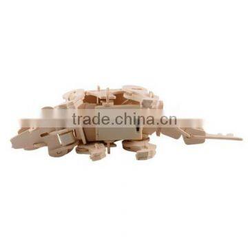 Qaba Funny Robotic 3D Wooden Dinosaur Puzzle - Stegosaurus photo-5
