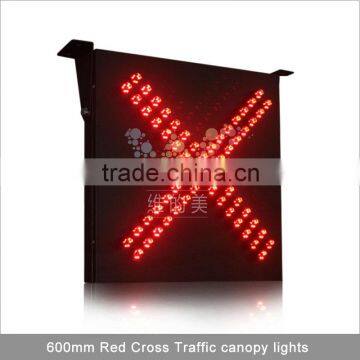 Red cross toll station driveway indicator light 600MM Led Warning Light