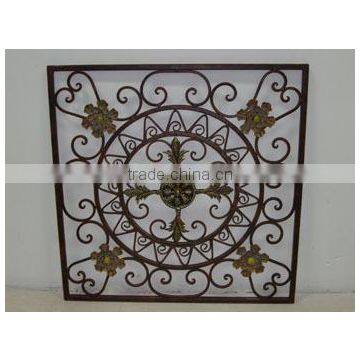 Home wall decor antique rustic iron window,iron window grill design,wrought iron window grill design