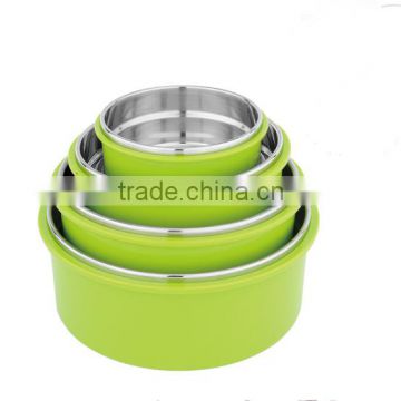 colorful 4pcs stainless steel food storage container