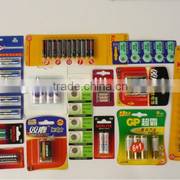 Blister Battery Packaging With Printing Card