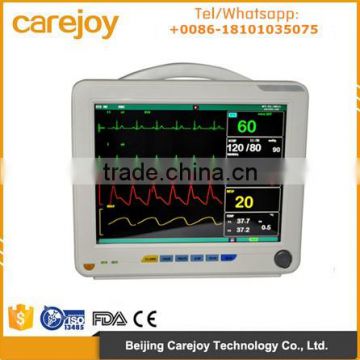 Promotion price multi parameter 12 inch Patient Monitor Wifi ETCO2 IBP trolley optional