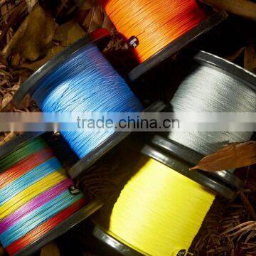 Top Quality Eight/Four Strand Braid Colorful PE braid fishing line