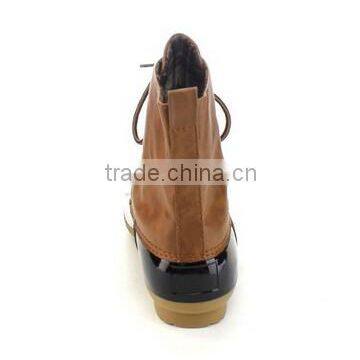 Women's Lace Up Winter Bean Boots photo-4