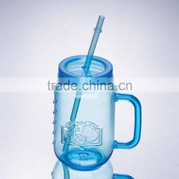 Good quality Hot sale BPA free plastic drinking water bottle with handle