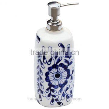 Cerami cBlue and White Ceramic Liquid Soap