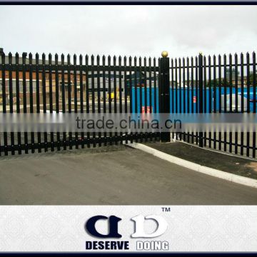 Galvanized Steel and security corrugated palisade fencing using for signal tower fence