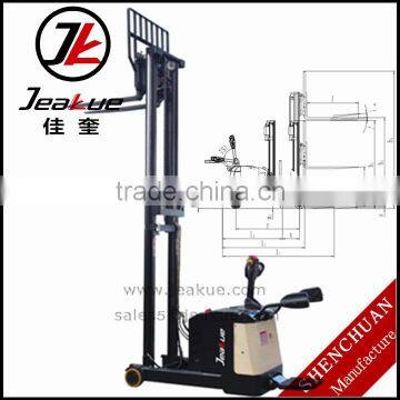 High quality ISO CE Approved 1.2T mast reach full electric stacker forklift