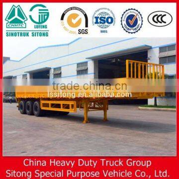 Sino Truck Tri-Axle Side Wall Semi Trailer Cargo Trailer Utility Trailer for Sale photo-2