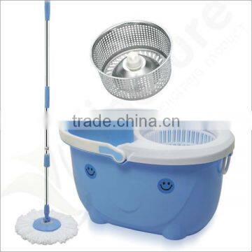 magic spin mop with ultra absorbent microfiber head