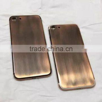 Custom housing Bronzed Metal Back Cover For iPhone7 7plus