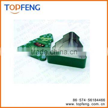 Christmas Tin Box/tin Gift Box/triangle Tin Box/square Tin Money Box/box Candy photo-3