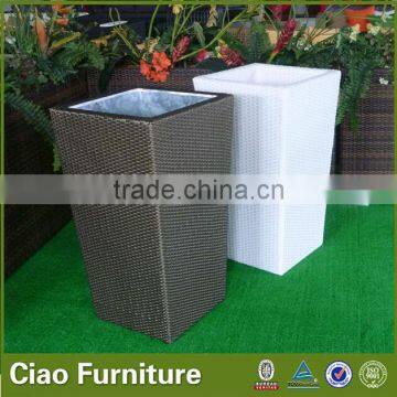 100% Handmade Rattan Furniture Used Garden Flower Pot photo-5