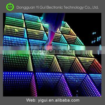 Modern design RGB color disco panels portable 3d led dance floor