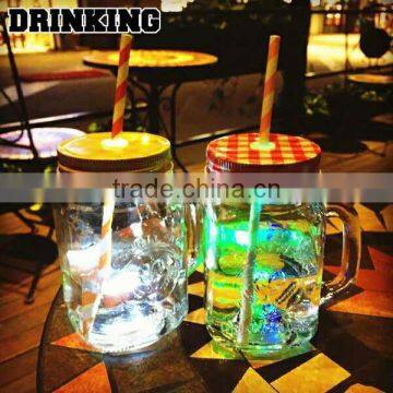 Portable Double Wall MAISON DE REEFUR Glass Drinking Juice Milk Water Bottle Mug Cup photo-2