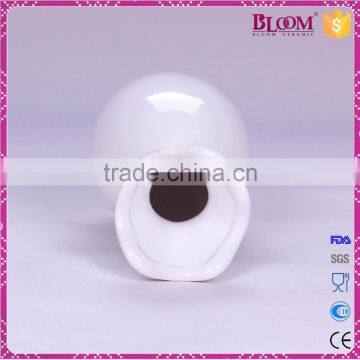 High Quality White Glazed Ceramic Vase Flower photo-4