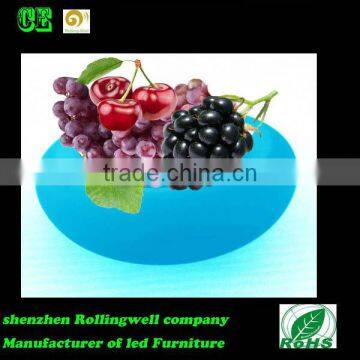 Rechargeble led glowing plate/led fruite plate