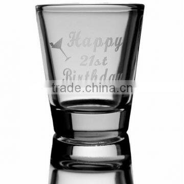 2oz Happy shot glass,wine glass