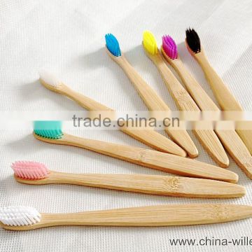 colorful high quality bamboo toothbrush, household toothbrush