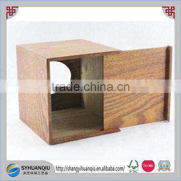Nature Wooden Bedroom Dinning Room Tissue Box Room Decoration Paperpulp Box Holder CN photo-2