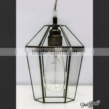 Polygonous Glass Simple Terrarium Lamp photo-3