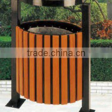 (HD-18202)Outside Mobile Wooden Trash Can photo-5