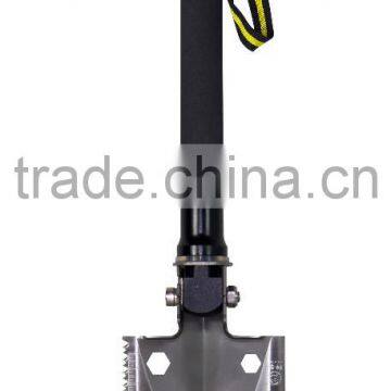 New Function Portable Folding Mini Shovel Flint Stone Knife Tactical Survival Hunting Tool photo-6