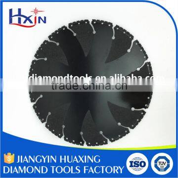 9" Vacuum Brazed Diamond Saw Blade / Cutting Blade On Granite Mable Tile