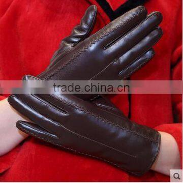 HOT SELLING Women's Natural Waterproof Leather Gloves photo-2
