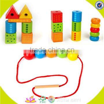 Wholesale Wooden Blocks Beaded Toy for Kids, Diy Wooden Blocks Beaded Toy for Kids, Funny Wooden Blocks Toy for Kids W11E043 photo-3