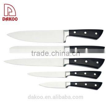 11pcs Kitchen Knife Set With 3CR13+Pakka Wood+Forged photo-2