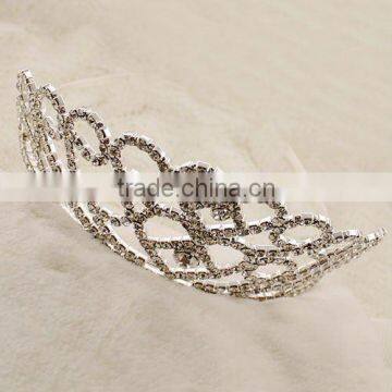 H559-043 fashion rhinestone silver bridal tiaras Drop Shipping