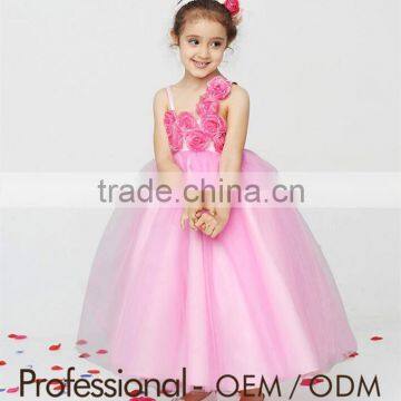 girl flower dress vest frock party dress performance clothing custom wedding dress suit