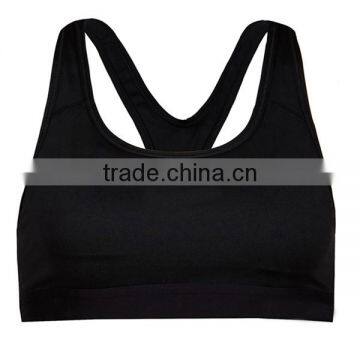 OEM high quality spandex polyester plain sexy sports bra