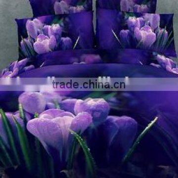 China Supplier Pretty Cartoon Printed Bed Sheet Set Pure Polyster Digital Printing Kids photo-4