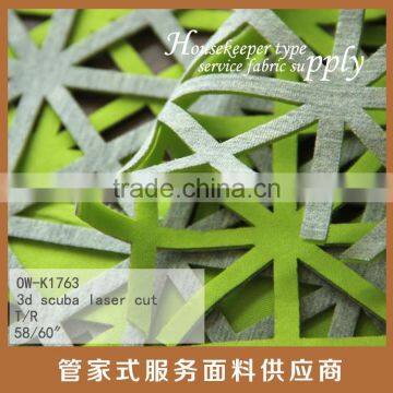POLY AND RAYON 3D SCUBA LASER CUT FABRIC photo-5