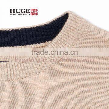 Long Sleeve Solid 100% Cotton Boys Round Neck Sweater photo-2