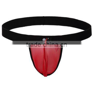 Custom Men's sey underwear Translucent mesh G-strings Thongs elastic U conve Strapless underwear comfortsoft underwear for gay m