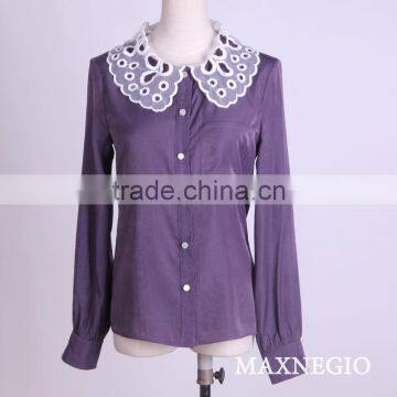 spring women's career wear elegant blouse design