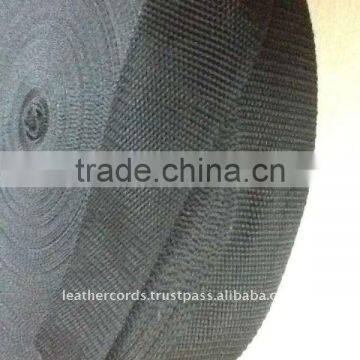 Polypropylene webbing in black color